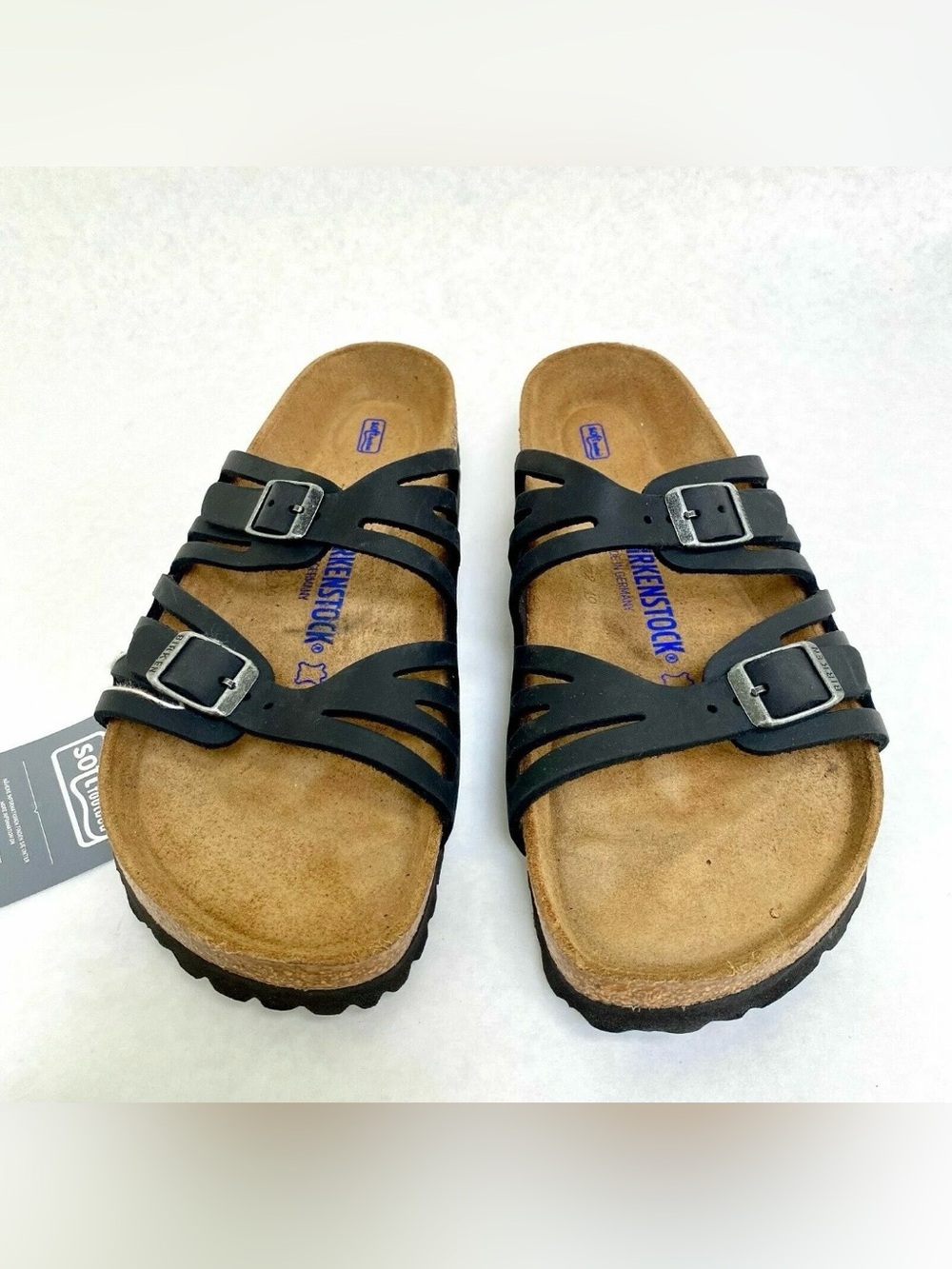 Birkenstock π
Granada Black Oiled Leather Soft Footbed Sandal Slide 39 Wmns 8 - Picture 11 of 12